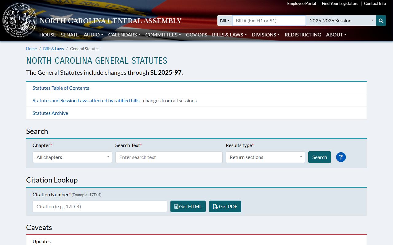 North Carolina criminal procedure chapter governing warrant records